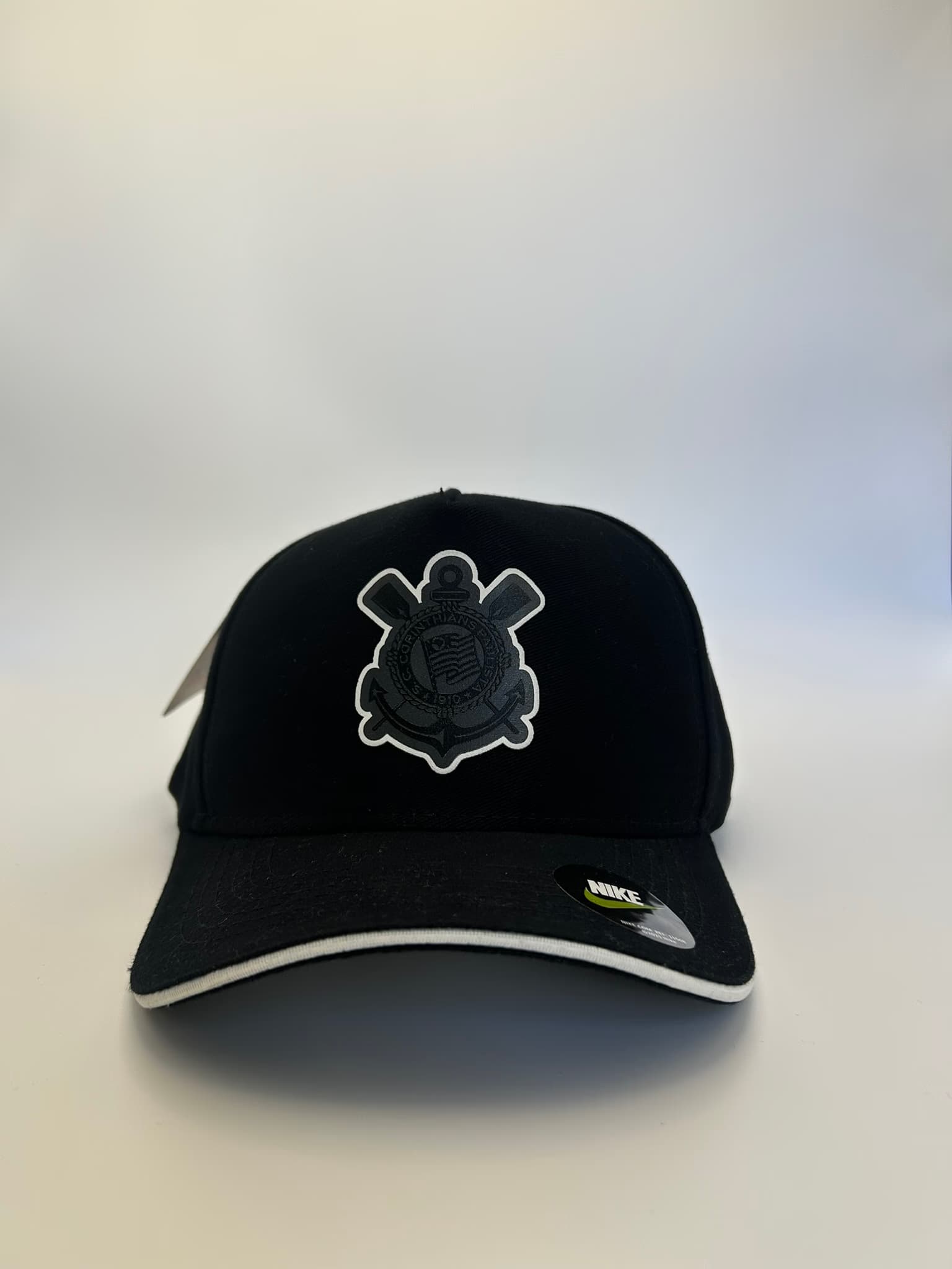 Boné Corinthians Escudo Preto